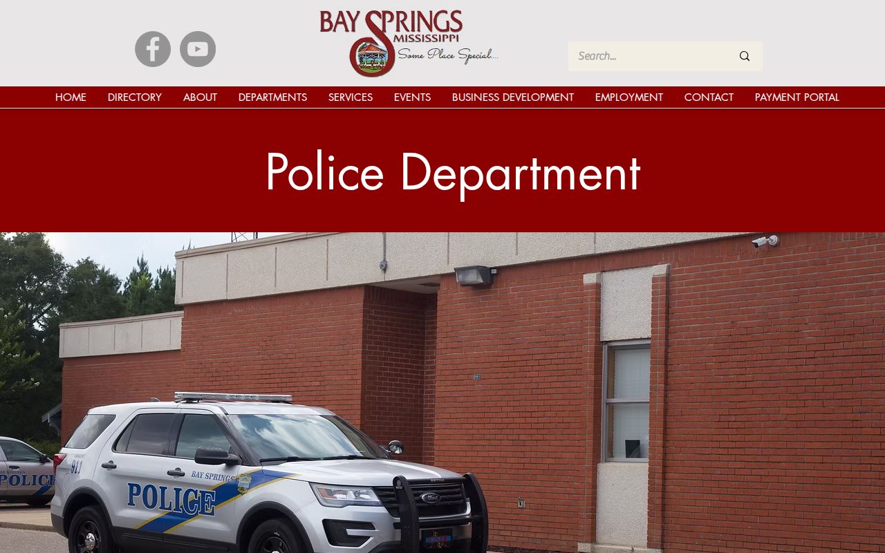Bay Springs Police Department official page